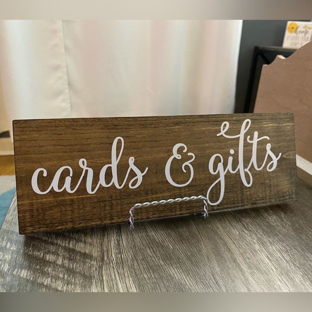 “Cards & Gifts” Sign